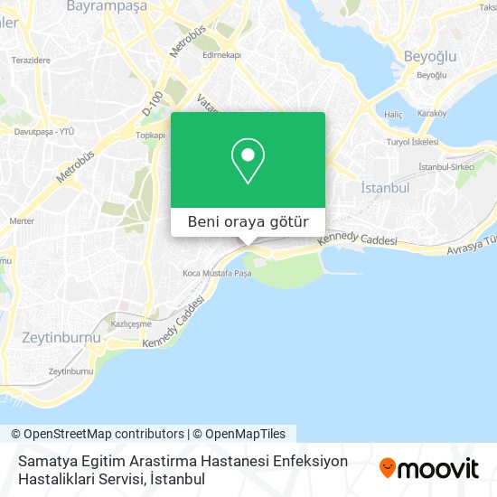 Samatya Egitim Arastirma Hastanesi Enfeksiyon Hastaliklari Servisi harita