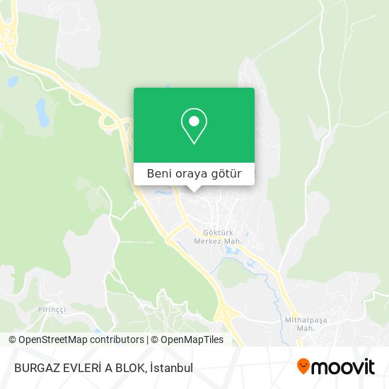 BURGAZ EVLERİ A BLOK harita