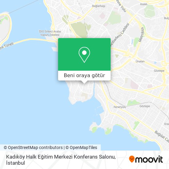 Kadıköy Halk Eğitim Merkezi Konferans Salonu harita