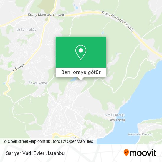 Sariyer Vadi Evleri harita
