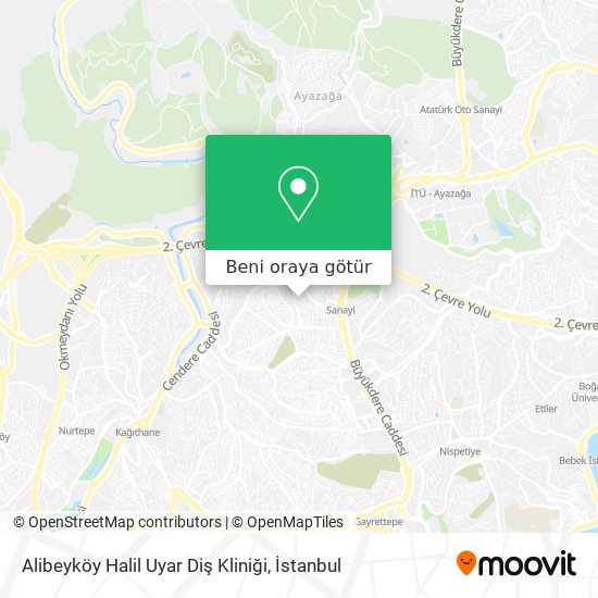 Alibeyköy Halil Uyar Diş Kliniği harita