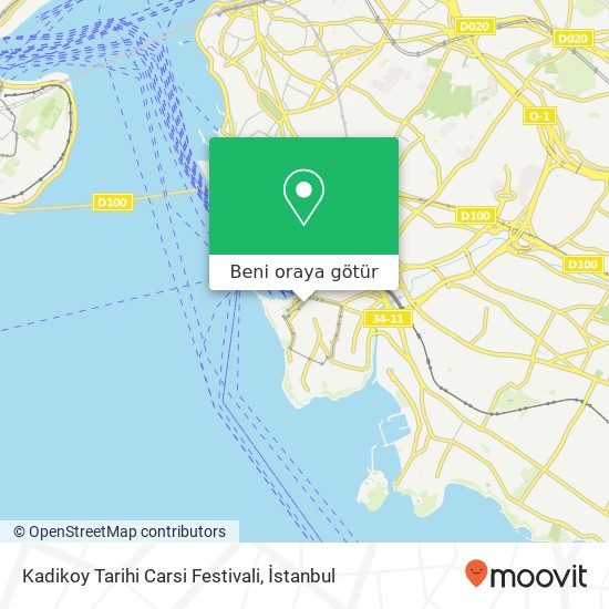 Kadikoy Tarihi Carsi Festivali harita