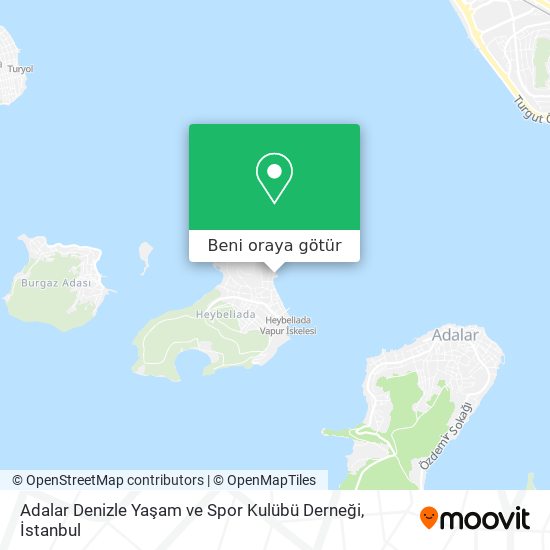 Adalar Denizle Yaşam ve Spor Kulübü Derneği harita