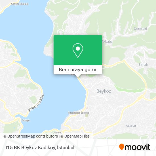 I15 BK Beykoz Kadikoy harita