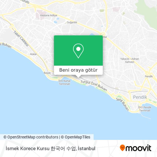 İsmek Korece Kursu 한국어 수업 harita