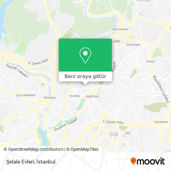 Şelale Evleri harita