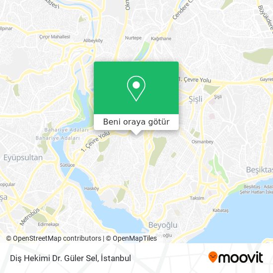 Diş Hekimi Dr. Güler Sel harita