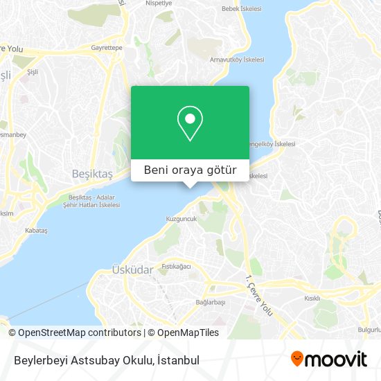 Beylerbeyi Astsubay Okulu harita