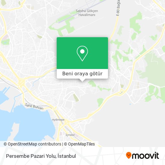 Persembe Pazari Yolu harita
