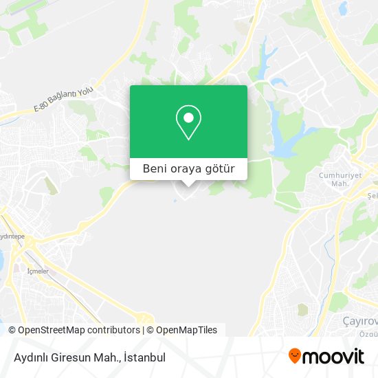 Aydınlı Giresun Mah. harita