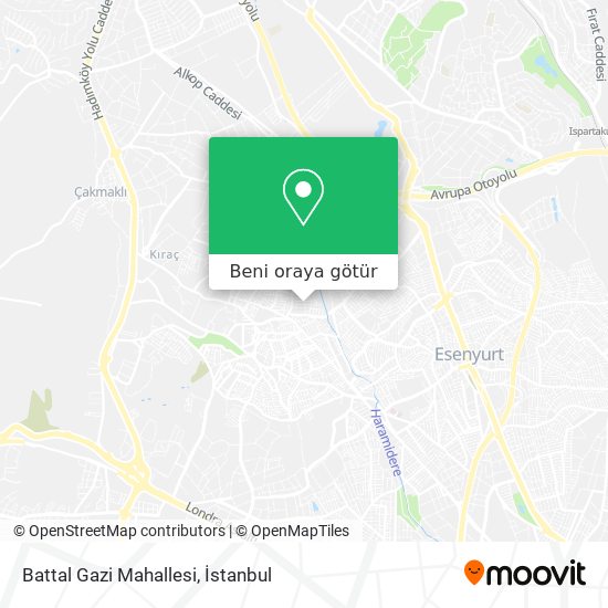 Battal Gazi Mahallesi harita