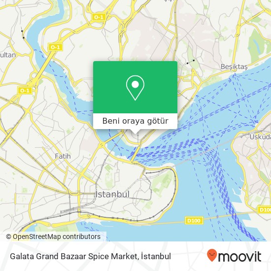 Galata Grand Bazaar Spice Market harita