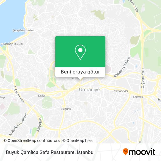 Büyük Çamlıca Sefa Restaurant harita