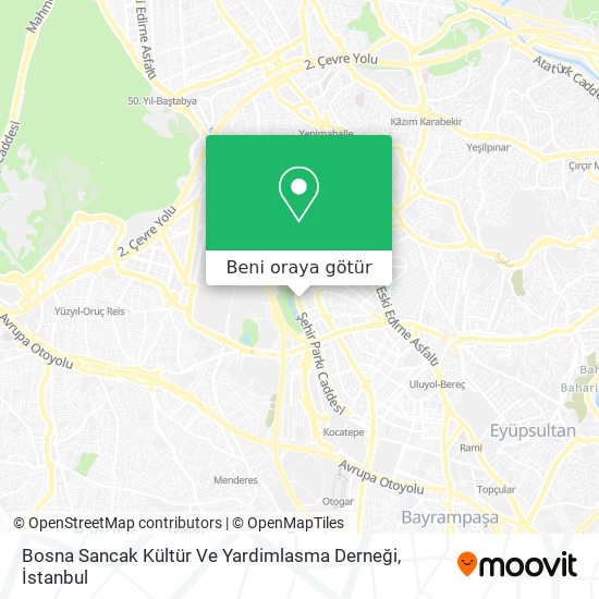 Bosna Sancak Kültür Ve Yardimlasma Derneği harita