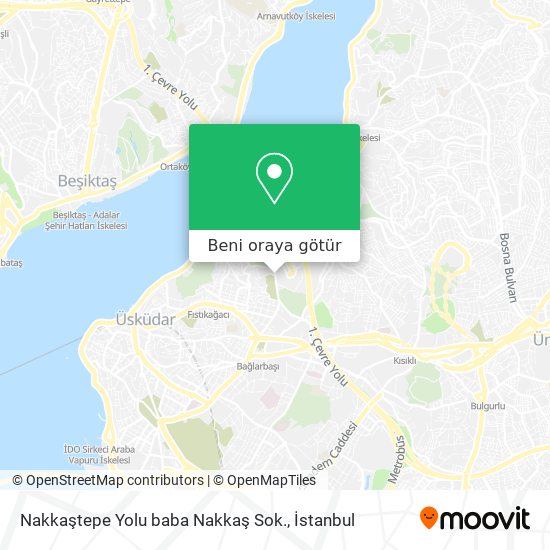 Nakkaştepe Yolu baba Nakkaş Sok. harita