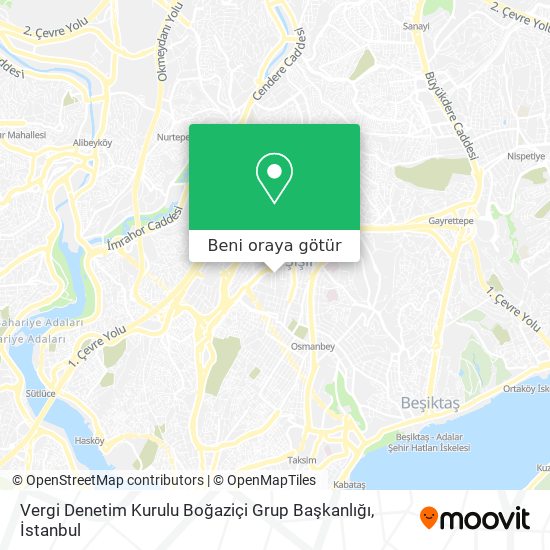 Vergi Denetim Kurulu Boğaziçi Grup Başkanlığı harita