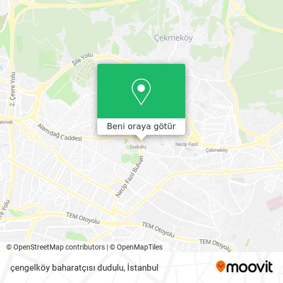 çengelköy baharatçısı dudulu harita
