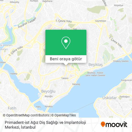 Primadent-ist Ağız Diş Sağlığı ve Implantoloji Merkezi harita
