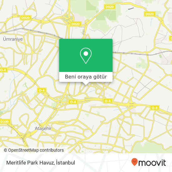 Meritlife Park Havuz harita