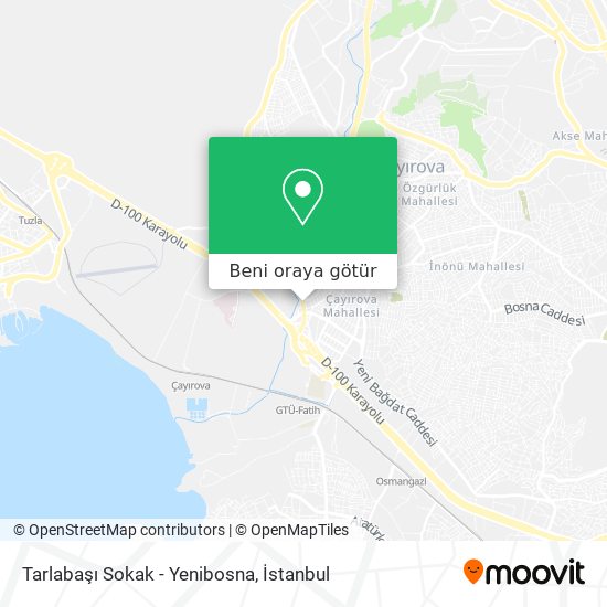 Tarlabaşı Sokak - Yenibosna harita