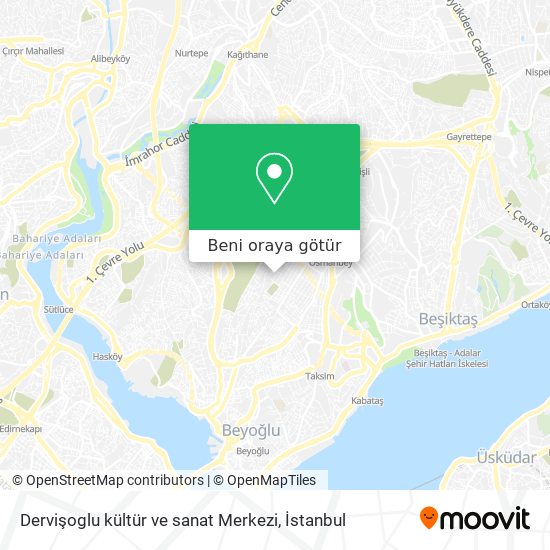 Dervişoglu kültür ve sanat Merkezi harita