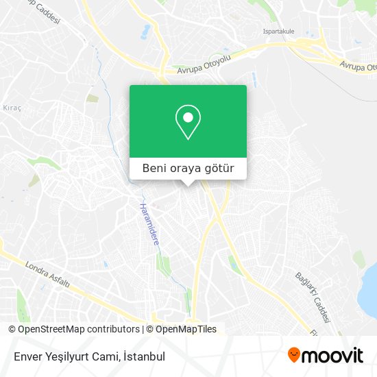 Enver Yeşilyurt Cami harita