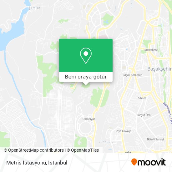 Metris İstasyonu harita