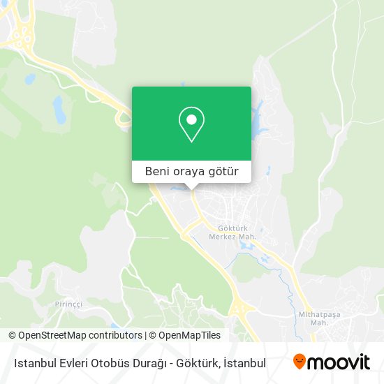 Istanbul Evleri Otobüs Durağı - Göktürk harita