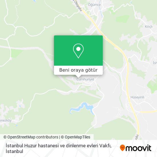 İstanbul Huzur hastanesi ve dinlenme evleri Vakfı harita