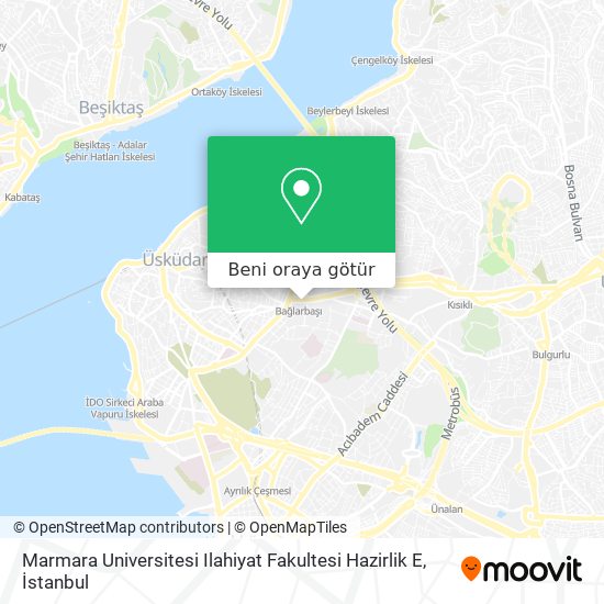 Marmara Universitesi Ilahiyat Fakultesi Hazirlik E harita