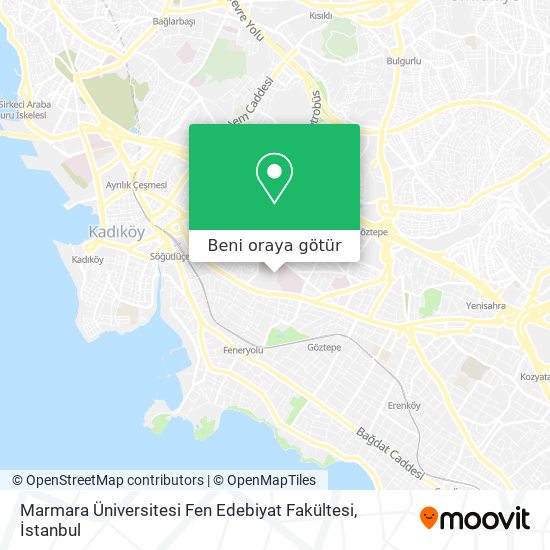 Marmara Üniversitesi Fen Edebiyat Fakültesi harita