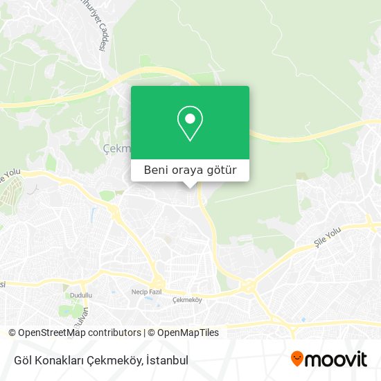 Göl Konakları Çekmeköy harita