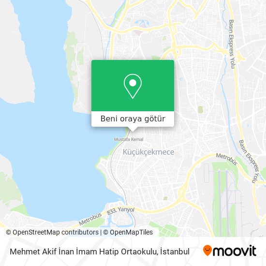 Mehmet Akif İnan İmam Hatip Ortaokulu harita