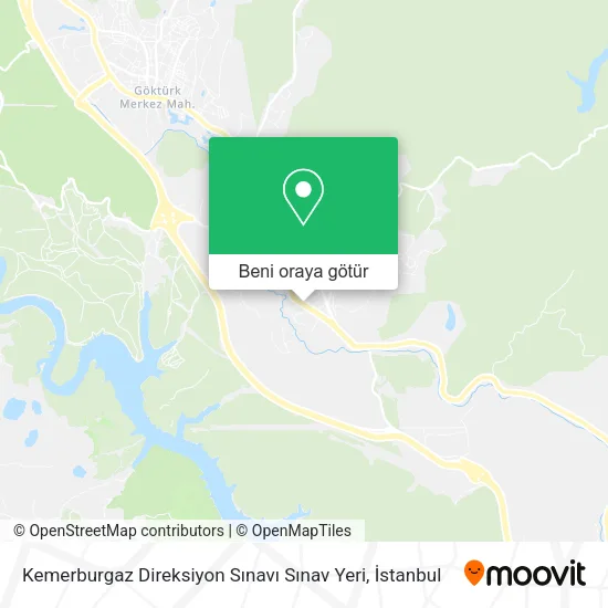 Kemerburgaz Direksiyon Sınavı Sınav Yeri harita