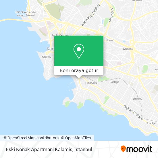 Eski Konak Apartmani Kalamis harita