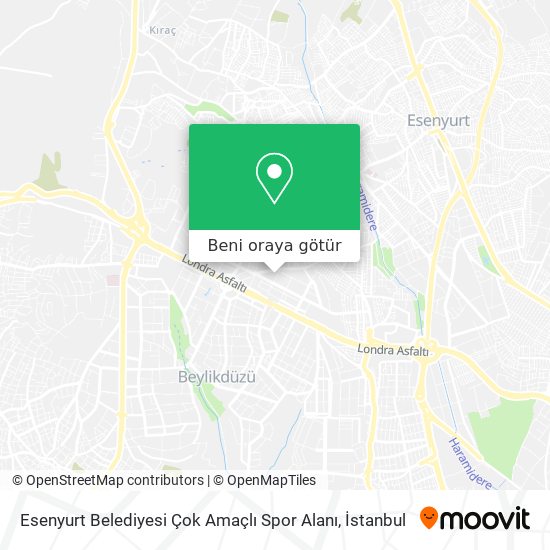 Esenyurt Belediyesi Çok Amaçlı Spor Alanı harita