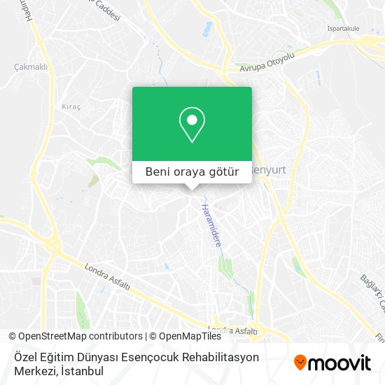 Özel Eğitim Dünyası Esençocuk Rehabilitasyon Merkezi harita