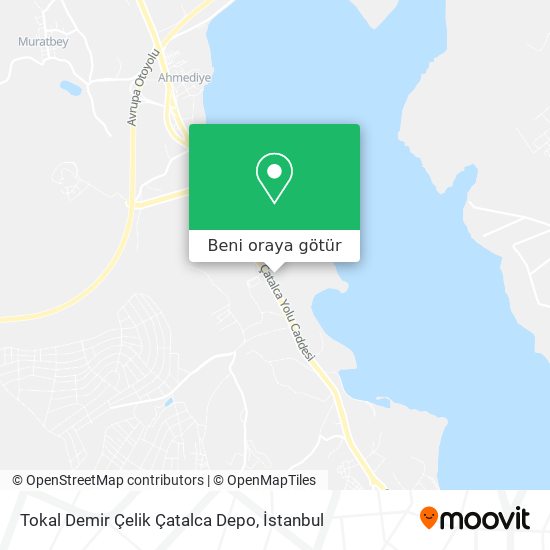 Tokal Demir Çelik Çatalca Depo harita