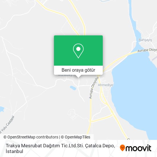 Trakya Mesrubat Dağıtım Tic.Ltd.Sti. Çatalca Depo harita