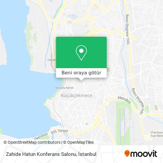 Zahide Hatun Konferans Salonu harita