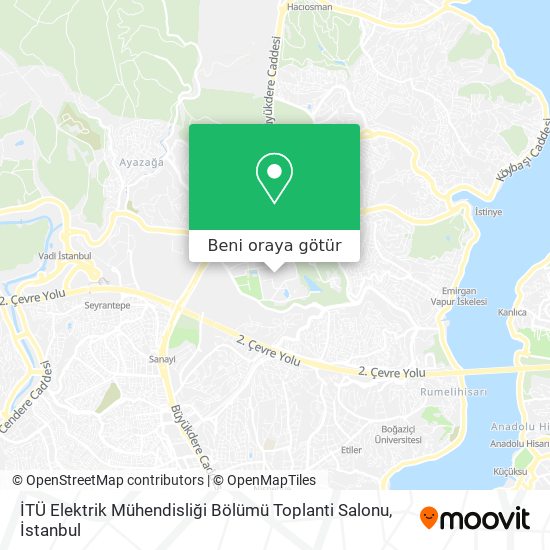 İTÜ Elektrik Mühendisliği Bölümü Toplanti Salonu harita