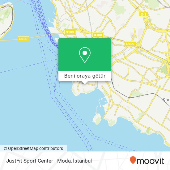 JustFit Sport Center - Moda harita
