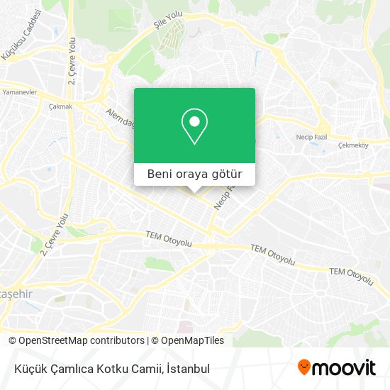 Küçük Çamlıca Kotku Camii harita