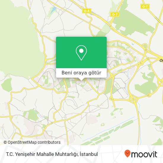 T.C. Yenişehir Mahalle Muhtarlığı harita