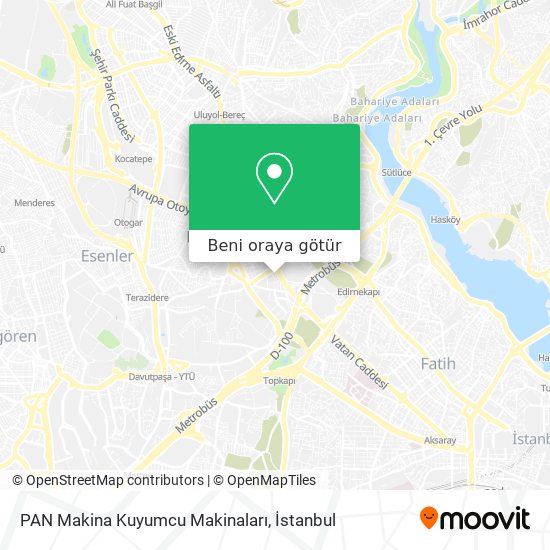 PAN Makina Kuyumcu Makinaları harita
