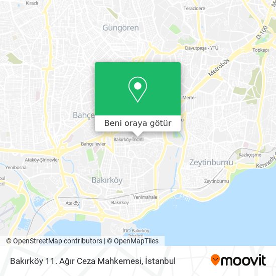 Bakırköy 11. Ağır Ceza Mahkemesi harita