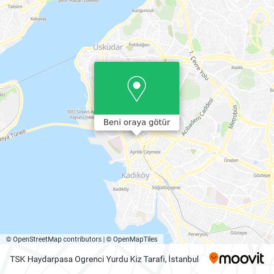 TSK Haydarpasa Ogrenci Yurdu Kiz Tarafi harita