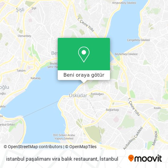 istanbul paşalimanı vira balık restaurant harita