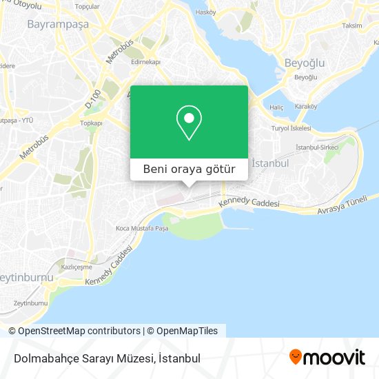 Dolmabahçe Sarayı Müzesi harita