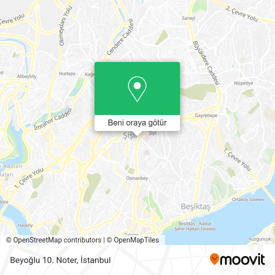 Beyoğlu 10. Noter harita